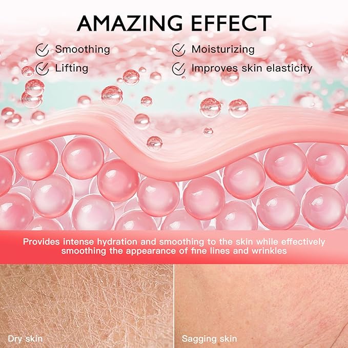 Be Glossy Smoothing Body Serum for Wrinkles - Anti-Aging Formula Infused with Hyaluronic Acid, Vitamin E, Glycerin and Shea Butter - Hydrating & Firming