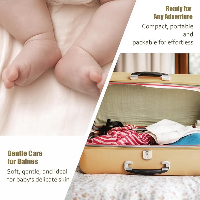 Ourmed Life Face Towels, Disposable Biodegradable Facial Towels for Sensitive Skin, Lint- free Facial Wipes for Washing Face, Skincare and Makeup Remover, Dry Wipes, 10"×7.9" Extra Large, 120 Count