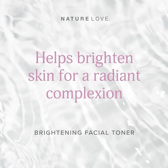 Nature Love Facial Toner - with Vitamin C & Squalane for Radiant Complexion | Made in USA, Cruelty & Paraben Free (6 Fl Oz)