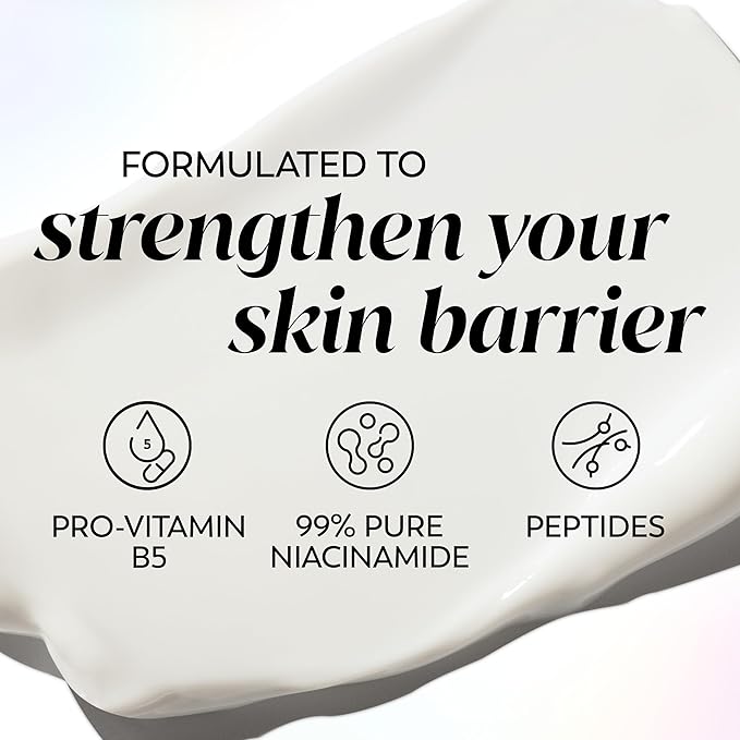 Olay Niacinamide Face Moisturizer, Strong & Firm Cream for Women, Anti-Aging, Anti-Wrinkle, Firming Skin Care, Evens, Hydrates to Repair Barrier, Recyclable Sustainable Eco Jar, Non-Greasy, 2 oz