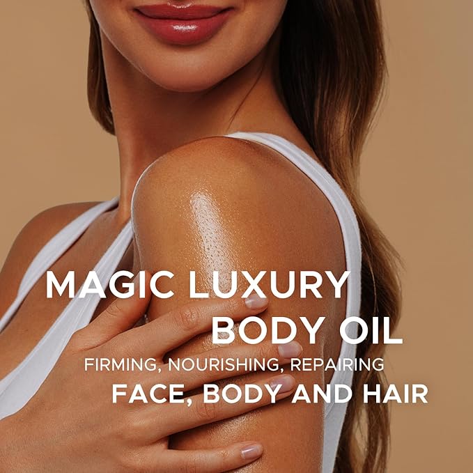 Body Firming Oil for Crepe Skin: Fast Absorbing Firming & Hydrating Skin Care with Jojoba, Grapeseed & Geranium Oils, Vitamin E | 3.4 Fl Oz Moisturizing Treatment Oil for Tightening After Shower