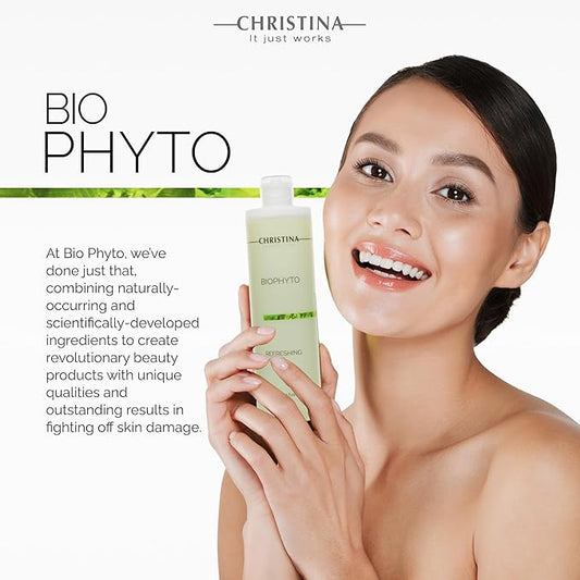 Christina Bio Phyto Facial Toner | Gentle Cleansing Toner for Face | Eye Area Friendly Facewash | Optimal Consumption Packaging | Moisturization 300ml