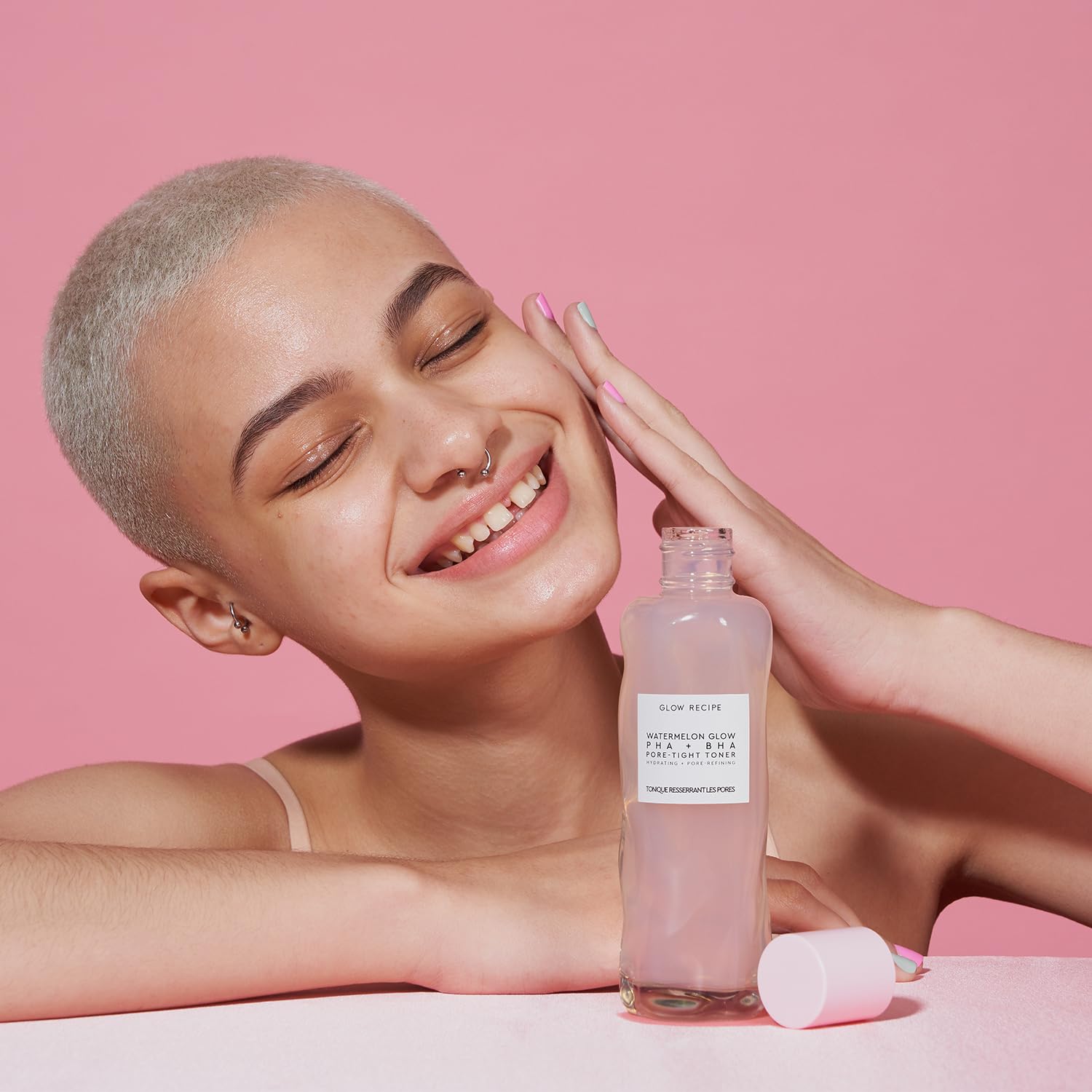 PHA + BHA Face Toner - Korean Skin Care Pore Minimizer & Gentle Facial Exfoliator for Tightening, Hydrating & Exfoliating - Glycerin, Watermelon & Cactus Water (150Ml)