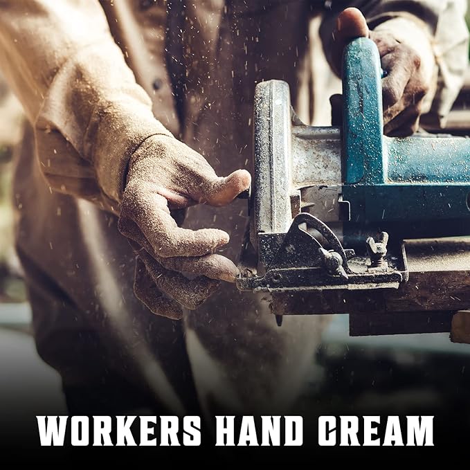 Viking Revolution Men's Hand Cream - Repair Cream for Dry, Cracked Hands - Aloe Vera Treatment with Vitamin E (3.5oz)