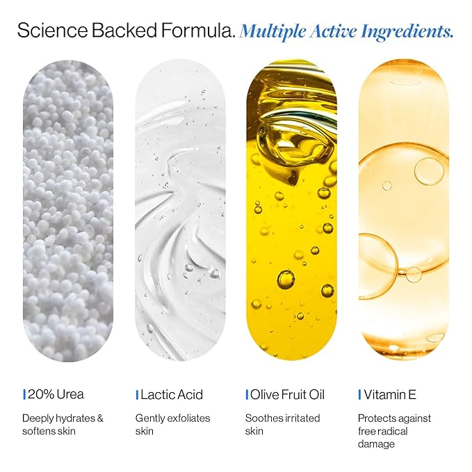 Be Bodywise 20% Urea Foot Cream Roll On 50ml | For Dry, Cracked Heels and Feet | With Lactic Acid, Olive Oil & Vitamin E | Helps Repair and Moisturise Cracked Heels