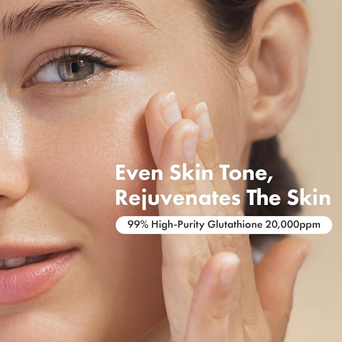 TOSOWOONG Glutathione Serum with 20,000ppm Glutathione, Niacinamide and hyaluronic acid, Dark Spot, Improve skin elasticity, Revitalize complexion, Korean Skincare, 30ml, 1.01 fl. oz.