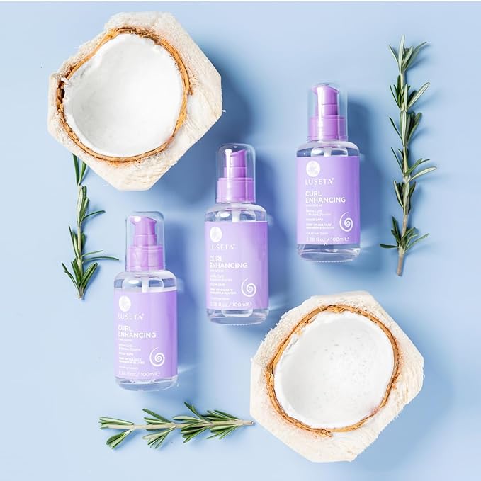 Luseta Curl Enhancing Hair Oil Define Curl & Restore Bounce Anti-frizzing and Smoothing for Curly Hair Type 3.38oz