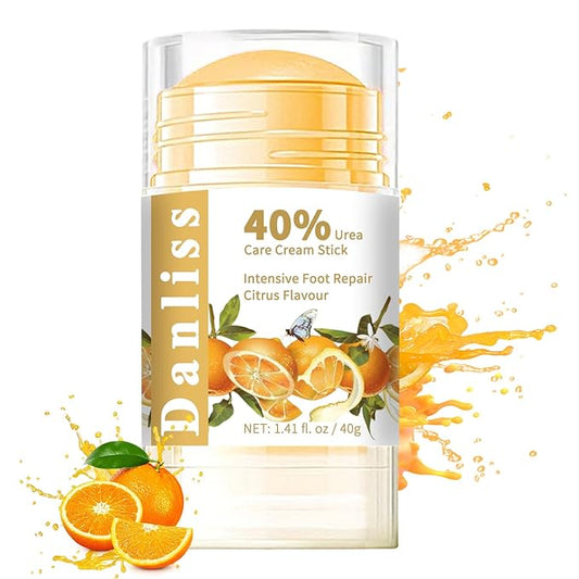 Urea Cream Stick 40 Percent, Heel Balm, Urea Hand Cream Stick and Foot Cream for Dry Cracked, Cracked Heel, Moisturizer for Dry Skin Care 1.41 Oz (Citrus Flavour)
