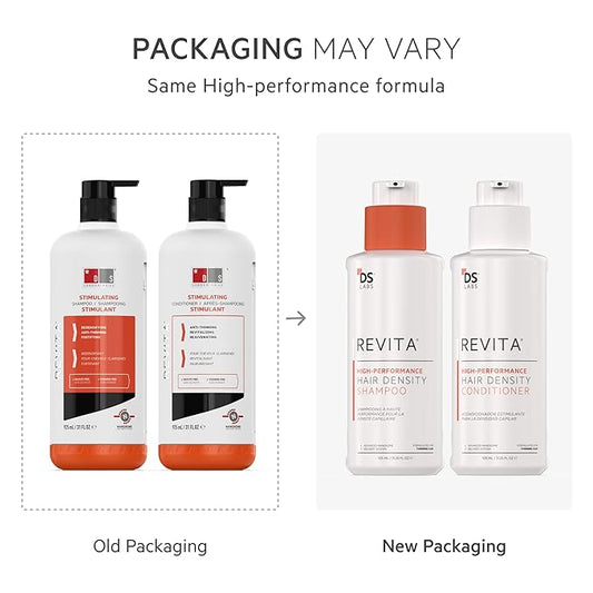 DS Labs Revita Shampoo & Conditioner Kit, 925mL – Scalp First System for Fuller Looking, Volumized Hair, Lightweight Hydration, Sulfate & Silicone Free, Color Safe, For Men & Women