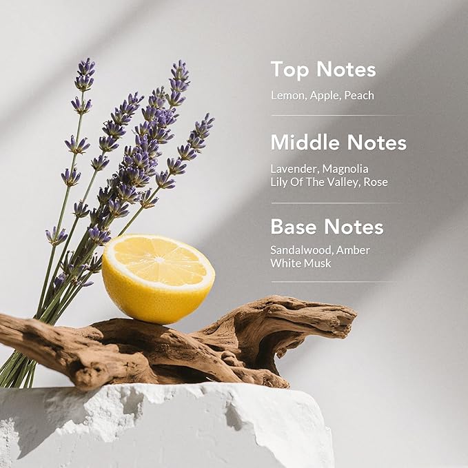 Kustie Lavender Travel Size Body Wash – 100ml Mini Shower Gel with Real Provence Petals & Tea Tree Oil – Antibacterial, Moisturizing, 24HR Floral Scent for Oily, Sensitive & Acne-Prone Skin