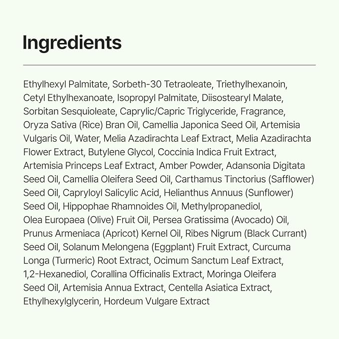 Green Barley Light Cleansing Oil, Hydrating Daily Cleanser for Sensitive Skin, Blackhead Remover, Korean Vegan Skin Care, 6.93 Fl Oz