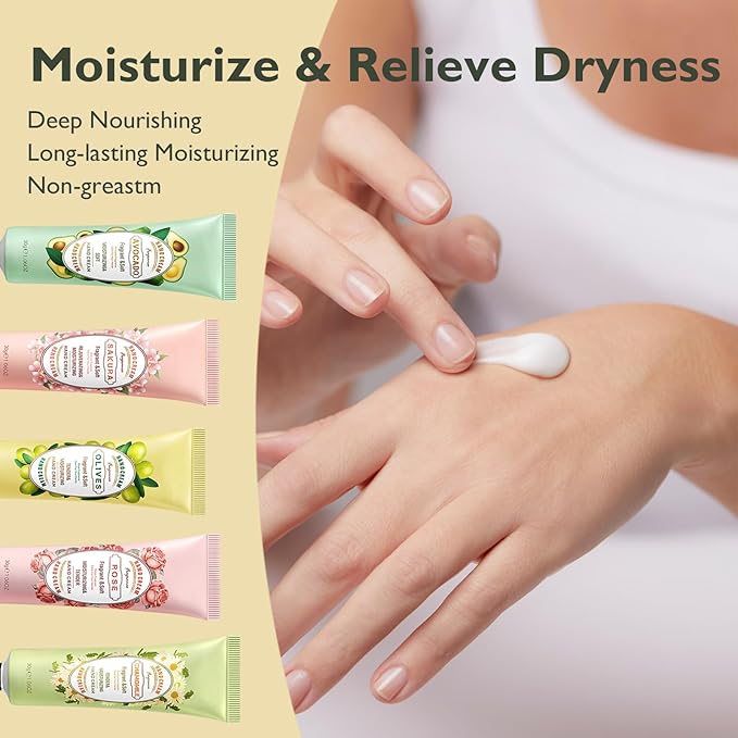 10 Pack Hand Cream Gifts Set for Women - Travel Size Hand Lotion for Dry Cracked Hands Instant Relief Moisturizing Hand Plant Fragrance Hydration Lasting Appreciation Christmas Gifts 1.06Oz Each