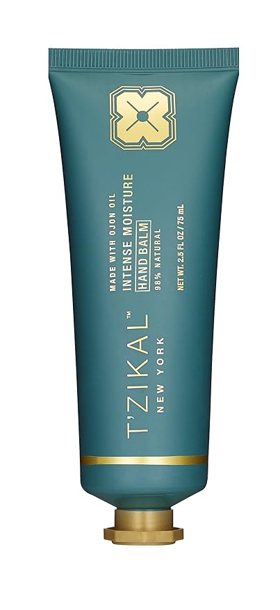 T'zikal Intense Moisture Hand Balm with Ojon Oil: Natural Hand Cream for Dry Cracked Hands, Cracked Hand Relief, Hand Cream for Women, Paraben Free