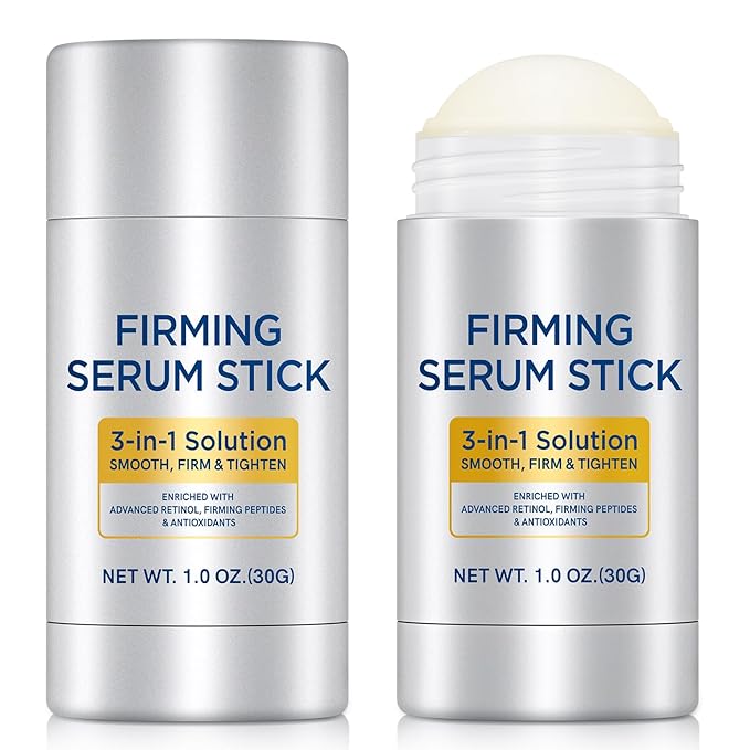 Retinol Firming Serum Stick for Face, Neck & Body – 3-in-1 Firming for Wrinkles, Smooths & Tightens Skin – All Skin Types, 1 Oz 2Pcs