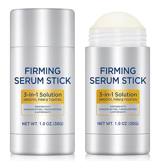 Retinol Firming Serum Stick for Face, Neck & Body – 3-in-1 Firming for Wrinkles, Smooths & Tightens Skin – All Skin Types, 1 Oz 2Pcs