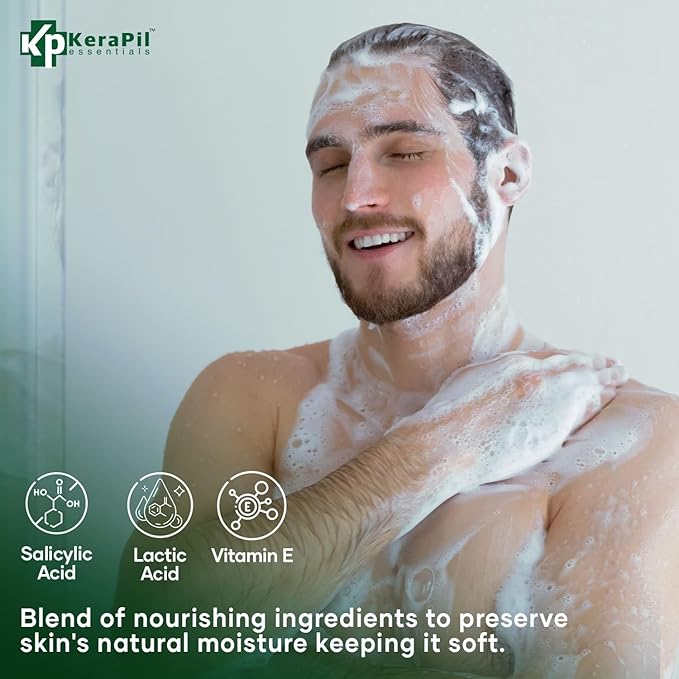 Bacterinyl Tea Tree Oil Body Wash - Antibacterial & Antifungal Support for Ringworm, Body Odors, Athlete’s Foot & Acne, Helps Soothe Itchy, Dry Skin - Made in USA (16 fl oz)