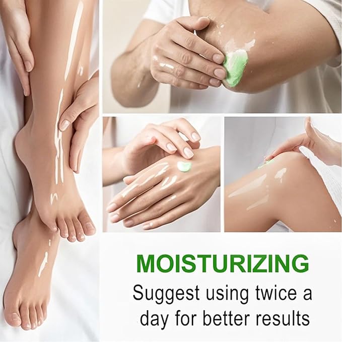 Tea Tree Oil Foot Cream,1.76 oz Foot Cream for Dry Cracked Heels and Feet,Enriched with Aloe Vera Vitamin E & Peppermint,Moisturizing & Soothing for Healthy Feet (2)