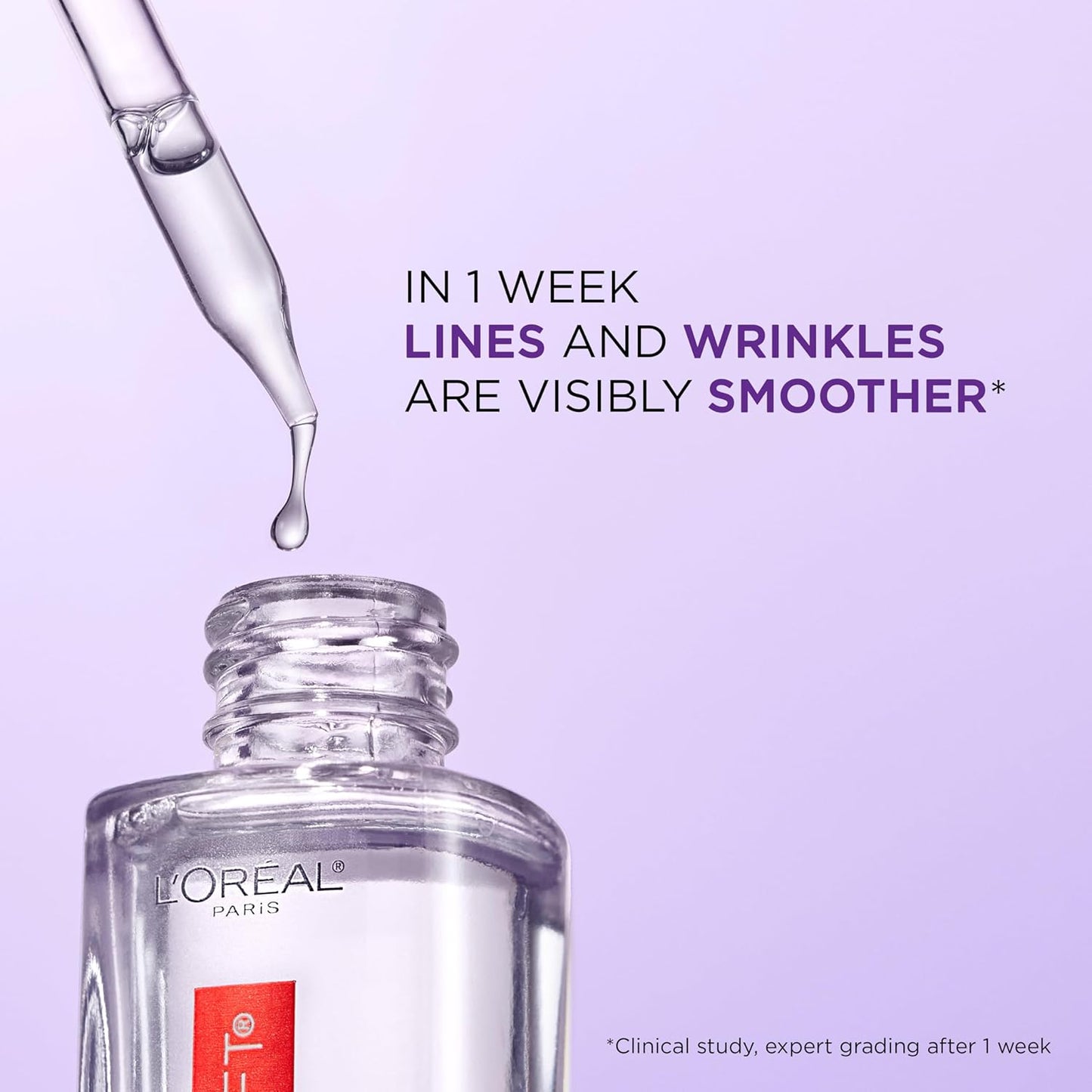 Hydrating Hyaluronic Acid Serum 1.5% for Face – Anti-Aging, Wrinkle-Reducing Serum for All Skin Types | Revitalift Pure HA Serum, Fragrance-Free, 1 Oz