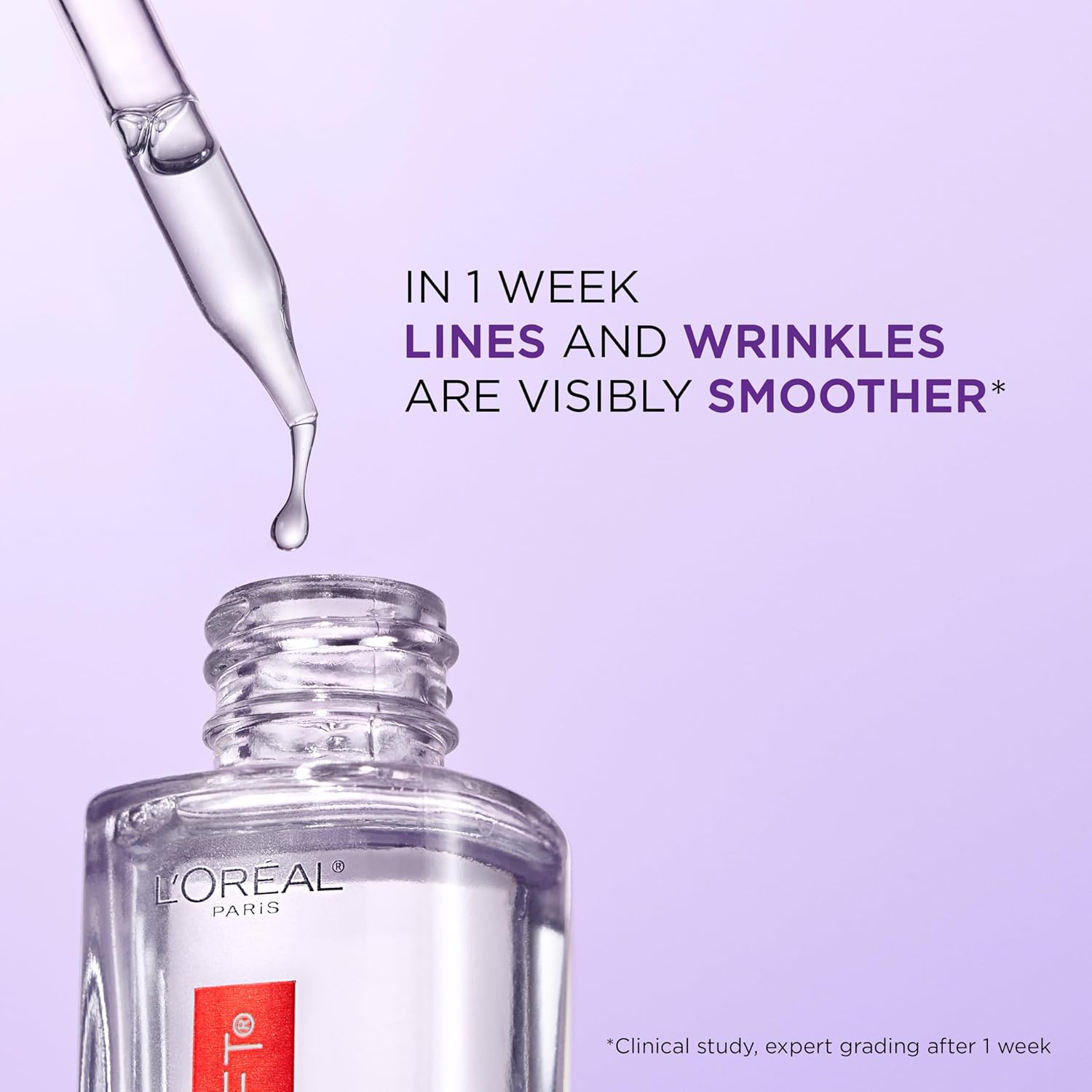 Hydrating Hyaluronic Acid Serum 1.5% for Face – Anti-Aging, Wrinkle-Reducing Serum for All Skin Types | Revitalift Pure HA Serum, Fragrance-Free, 1 Oz