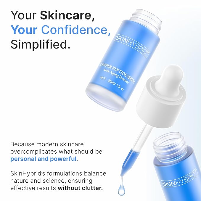 Anti-Aging Essence | Copper Peptides Serum for Face | Revolutionary Anti Aging Facial Serum for Firm, Smooth & Radiant Skin | Copper Peptide Serum + Niacinamide & Collagen (30ml /1 Fl oz)