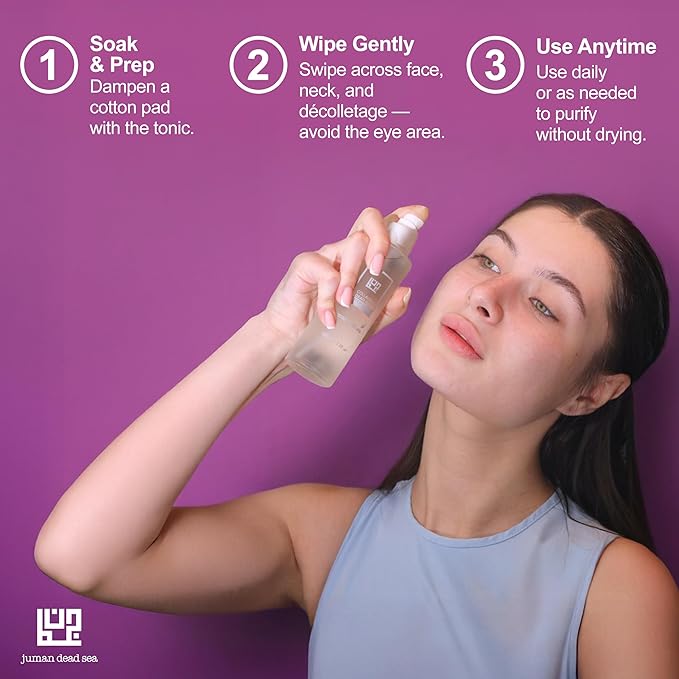 Juman Dead Sea Minerals Collagen Hydrating Face Tonic | Active Skin Repair Spray with Collagen & Natural Extracts | SLS & Paraben Free | For Daily Use