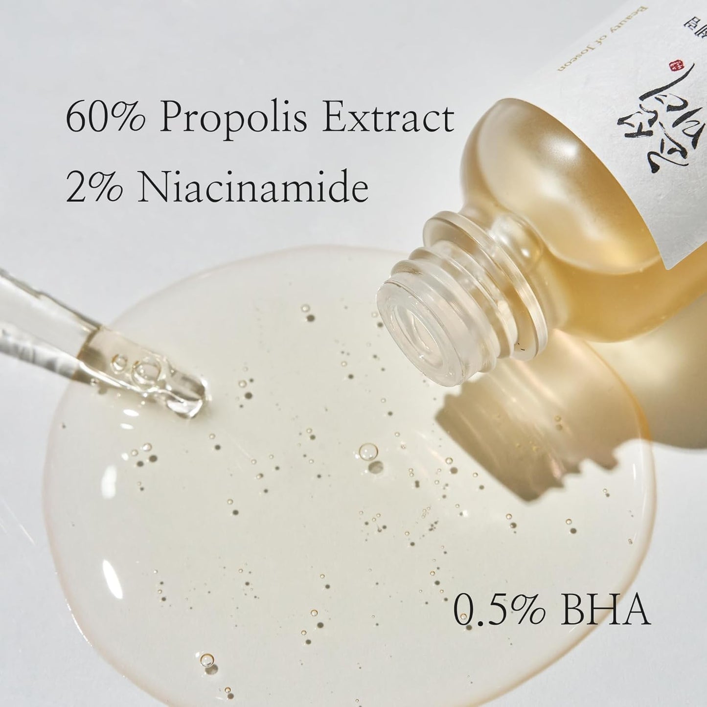 Glow Serum – Korean Hydrating Facial Serum with Propolis & Niacinamide for Uneven Skin Tone, 30ml / 1 fl.oz