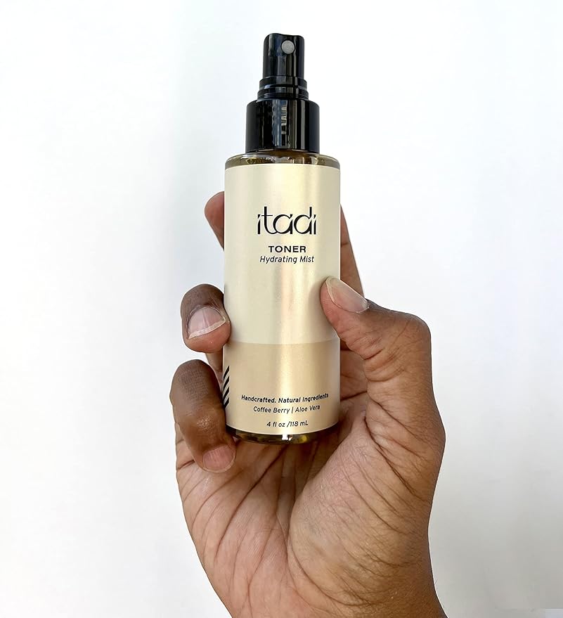 ITADI Organic Daily Natural Spray Toner for Face | Revitalizing Face Spray Mist Hydrating Infused w/Coffee Berry Extract | Ideal for Unclogging & Reducing Pores for Women & Men | 4 fl oz