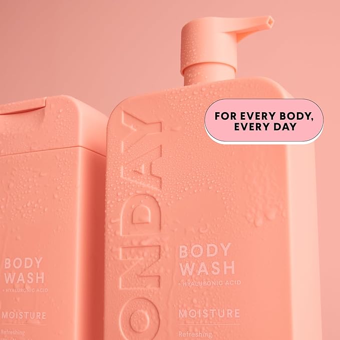 MONDAY HAIRCARE MOISTURE Body Wash in Fresh Gardenia with Hyaluronic Acid & Shea Butter for All Skin Types, 900 mL (Pack of 2)