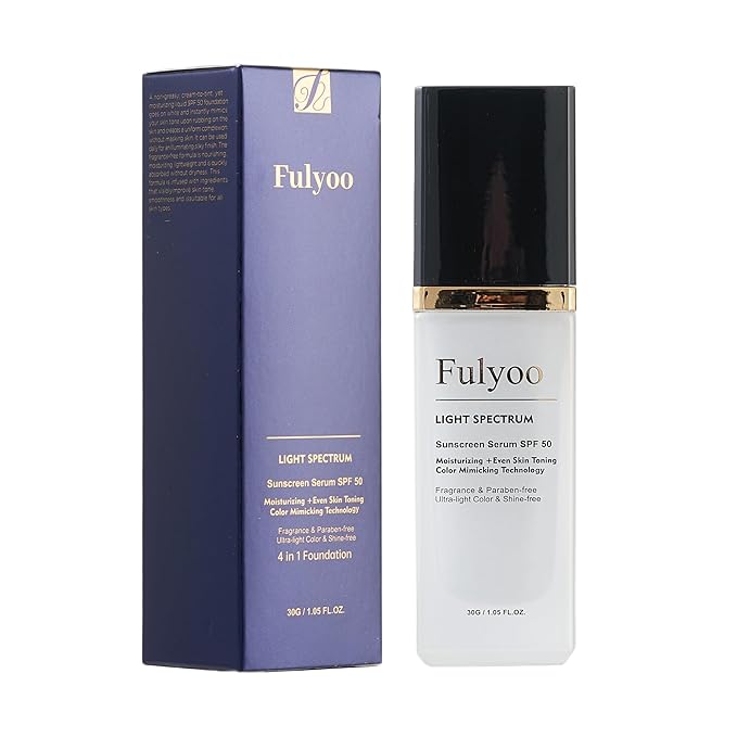 4-in-1 Tinted Moisturizer With SPF50，Anti-Aging，Against UVA and UVB，Bio Mimic Foundation，Suitable for Sensitive Skin,Simple and Easy