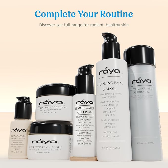 Raya Lemon Water Gel Cream (308) | Moisturizing, Skin-Repairing, and Anti-Aging Facial Day and Night Cream for Non-Problem Skin | Fills in Wrinkles and Improves Complexion