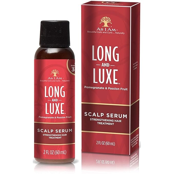 As I Am Long and Luxe Scalp Serum - 2 Ounce - Strengthening Nano Treatment - Enriched with Biotin, Aloe Vera, and Saw Palmetto