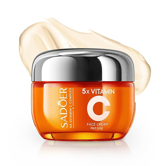 5X Vitamin C Face Cream,Niacinamide & Hyaluronic Acid Advanced Hydrating Moisturizer for Glowing Skin, Dark Spot Care, Protection 50g | Tk Viral Korea Cream,Gift,Women