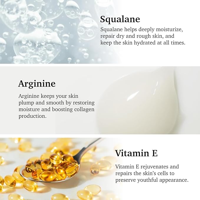 Purifect Renewing Squalane Face Serum Smooths, Softens, and Hydrates with Vitamin E & Arginine – Made in USA | Repairs Dry, Rough Skin – 30ml