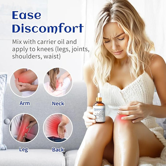 HIQILI 30ML Frankincense Essential Oil, Relaxing, Skin Care, Camp Atmosphere Creation, Can be Added to Body Lotions, Creams, Aromatherapy Use - 1 Fl Oz