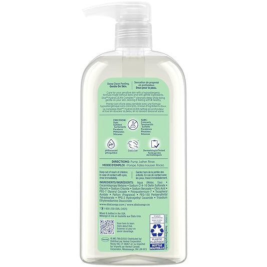 Dial Body Wash, Healthy & Sensitive Aloe Scent, 23 fl oz, Pack of 3
