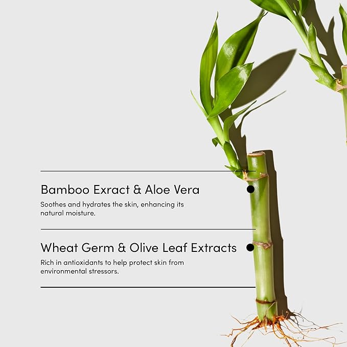 LATHER - Bamboo Lemongrass Natural Body Wash, 8 fl oz - Shower Gel Cleanser - Body Soap - Essential Oils - Green Tea, Aloe Vera, Jasmine - All Skin Types, Vegan, Cruelty Free - Beauty & Skincare