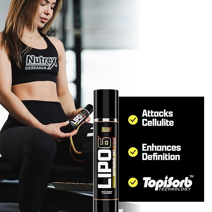 Lipo-6 Defining Gel | Sweat Enhancer Hot Cream for Skin Toning, Tightening & Firming | Boosts Circulation & Sweat