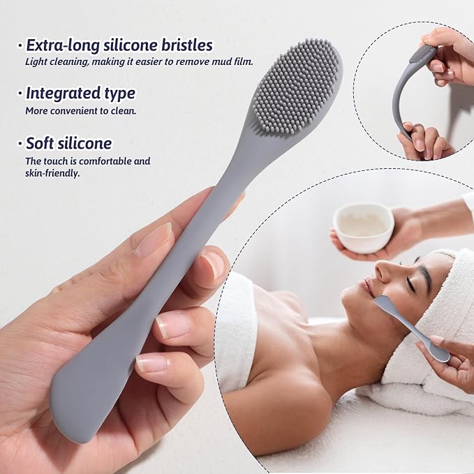 JPNK Face Sponges Cleansing Exfoliating Facial Sponges for Facial Mask Tools Removing and Makeup Remover Pads Set (Brown)