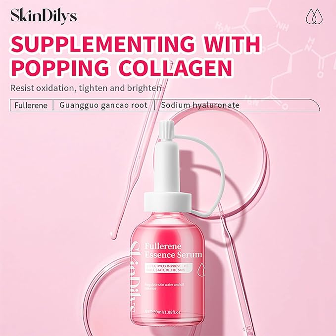 Australia Fullerene Face Serum 30ml / Anti-aging, Brighten Skin, Reduce Free Radical Damage to Skin, Hydrate Deeply, Improve Fine Lines, Strengthen Skin Barrier for a Radiant, Youthful Glow