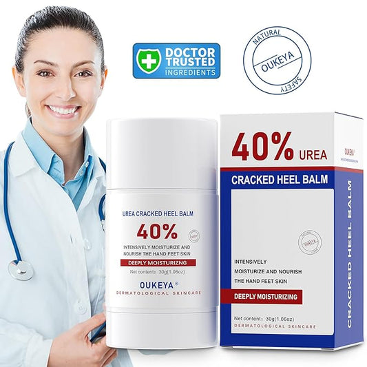 OUKEYA Urea Cream Stick 40 Percent,Heel Balm,Hand Cream and Foot Cream for Dry Cracked,Cracked Heel Treatment,Avoid Frostbite,40 Percent Urea Lotion for Feet Maximum Strength