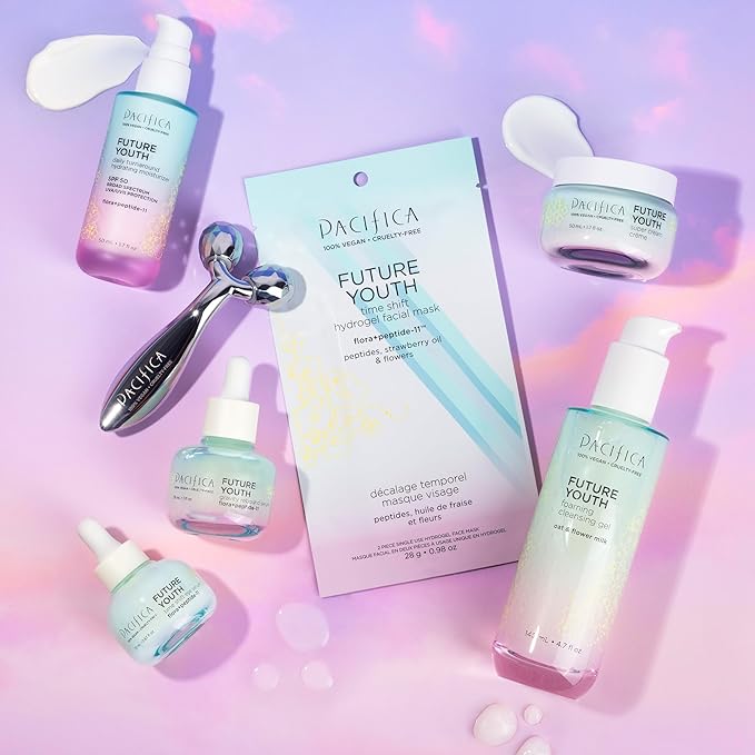 Pacifica Future Youth Foaming Face Wash - Hydrating Anti-Aging Cleansing Gel, Dermatologist Tested Gentle Facial Cleanser, Alcohol-Free Vegan Formula for All Skin Types Clean Beauty Cruelty-Free 4.7oz