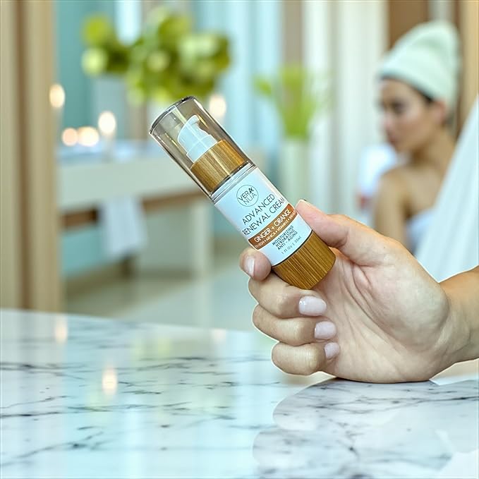 Ginger Orange Moisturizer Face Cream - With Reishi Mushroom, Arnica, Jojoba, Vitamin E, Shea Butter, Rose Water, and Arrowroot - Moisturizing, Anti Aging, and Hydrating