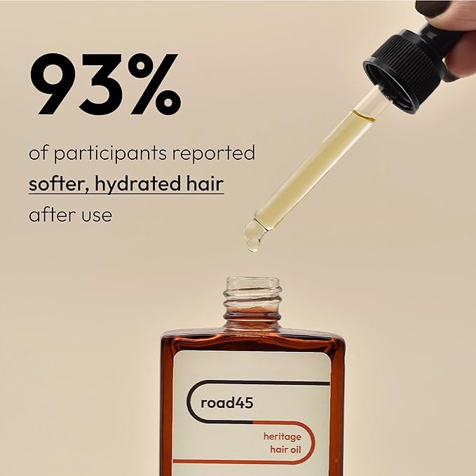 Heritage Hair Oil | Nourishing prewash blend | For dry, damaged, or frizzy hair | 100% Organic ayurvedic formula | Rosemary infused