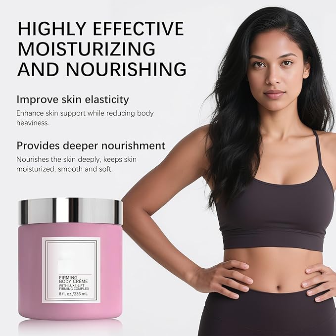 Champagne Lift Firming Body Creme,Anti-Aging Skin Tightening,Champagne Beaute Lift Firming Body Crème,Deep Hydration & Smoothing Skin On Arms & Legsbody cream (Pink, Rose)