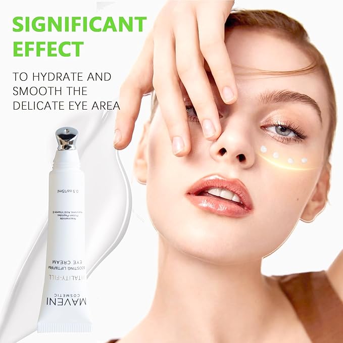 Vitality-Fill Boosting Eye Cream, Natural Anti Aging Under Eye Cream Lift & Firm,Reduce Wrinkles,Fine Lines,and Under Eye Bags,Dark Circles Under Eye Cream