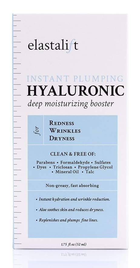 Elastalift Hyaluronic Acid Facial Serum - Hydrating, Firming, & Plumping Face Serum for Anti-Aging - 1 oz