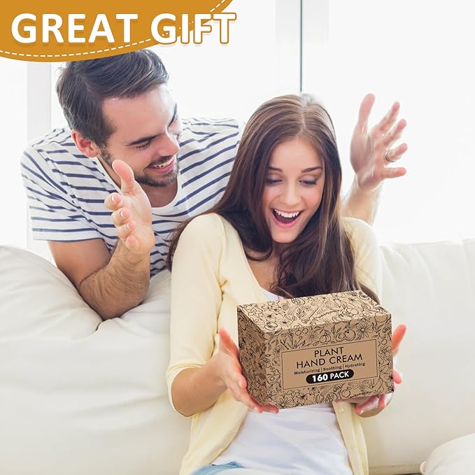 160 Pack Hand Cream Gifts Set For Women, Bridal Shower Gifts for Guests, Thank You Gifts, Bridesmaid Gifts, Birthday Gifts and Small Gifts for Women, Bulk Hand Lotion Travel Size for Dry Cracked Hands