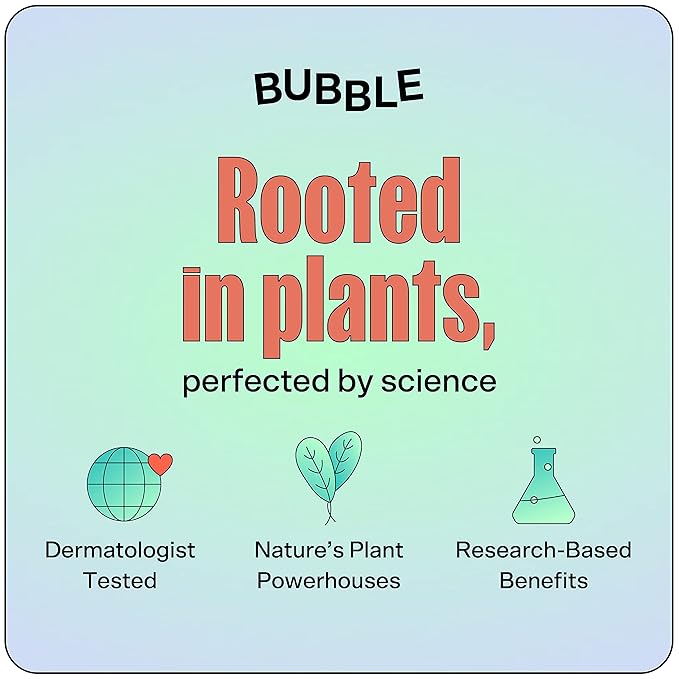 Bubble Skincare Come Clean Detoxifying Clay Mask - Mineral-Rich Face Mask with Azelaic Acid and Vitamin E to Gently Exfoliate and Protect Skin - Suitable for All Skin Types (45 ml)