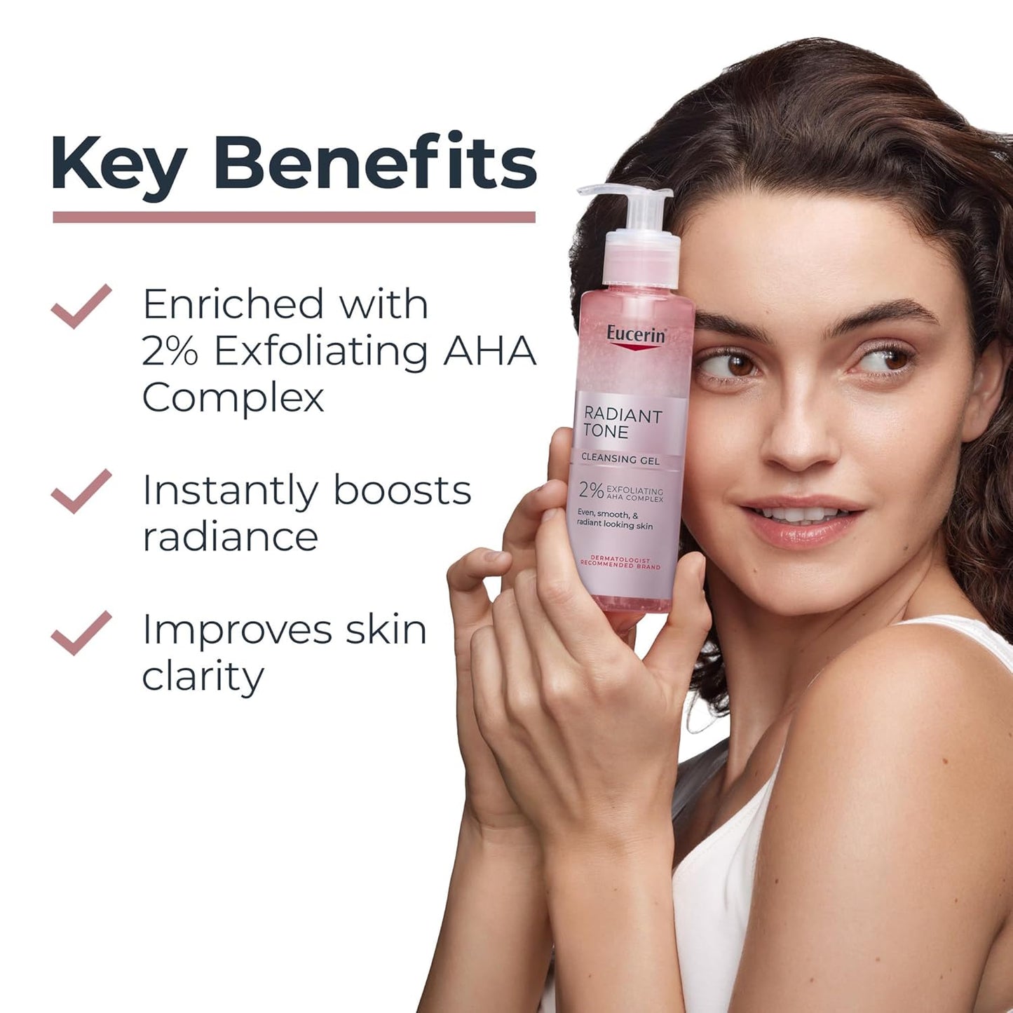 Radiant Tone AHA Face Cleanser Gel – Brightening Face Wash, 6.8 oz ✨🫧