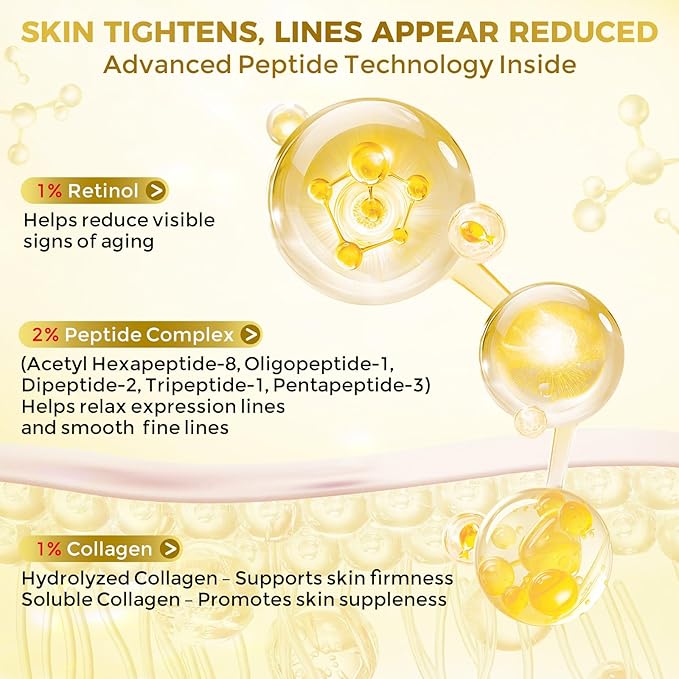 Neck Firming Cream, Anti Aging Wrinkle Cream with AH-8, Retinol, Collagen, & Hyaluronic Acid, Neck Creams for Tightening and Firming for Women & Men, Deep Hydration, Day & Night, 1.7 Fl Oz